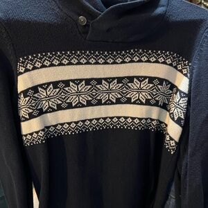 The Children's Place Navy and Cream Snowflake Sweater